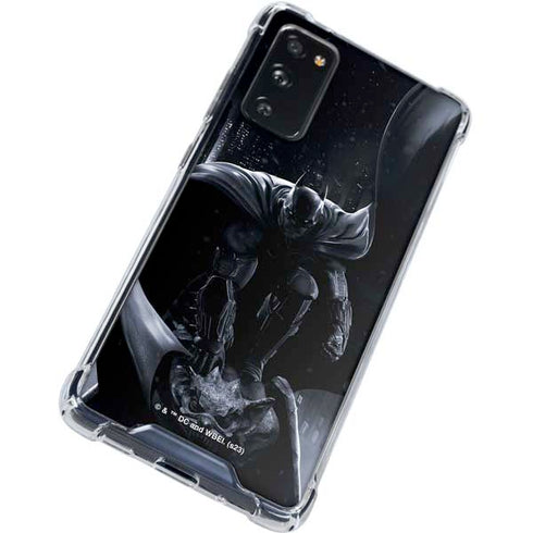 DC Comics Arkham Origins Batman In action pose Galaxy S20 FE Clear Case